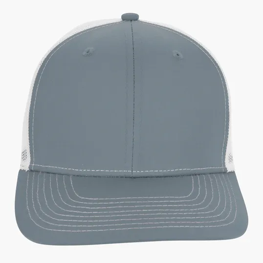 Snapback Meshback Trucker Cap with Pre-Curved Visor — view 20