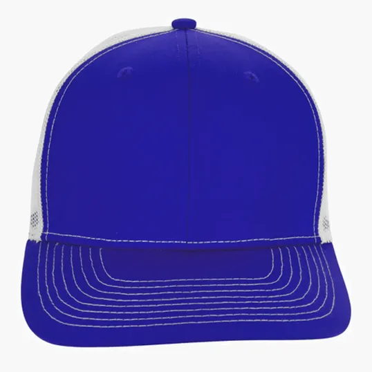 Snapback Meshback Trucker Cap with Pre-Curved Visor — view 13