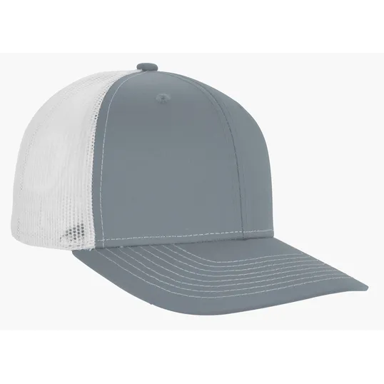 Snapback Meshback Trucker Cap with Pre-Curved Visor — view 21