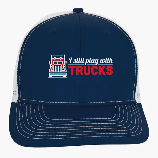 Snapback Meshback Trucker Cap with Pre-Curved Visor — view 25