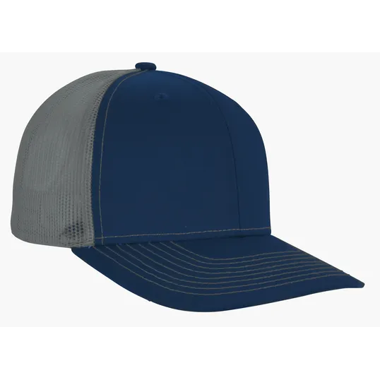 Snapback Meshback Trucker Cap with Pre-Curved Visor — view 5