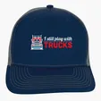 Snapback Meshback Trucker Cap with Pre-Curved Visor — view 24