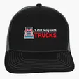 Snapback Meshback Trucker Cap with Pre-Curved Visor — view 26
