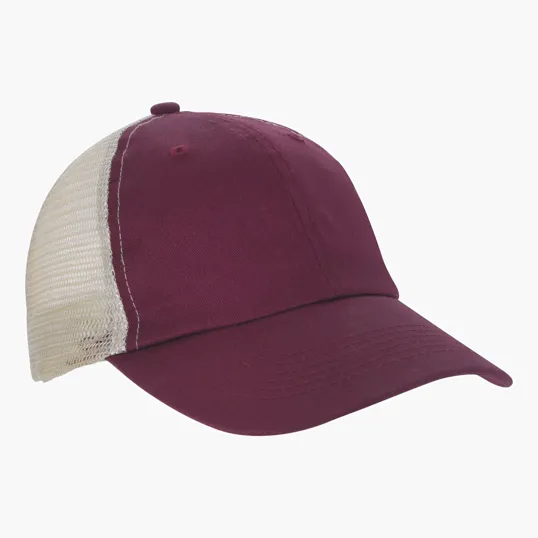 Double Nickle Trucker Meshback Cap, Unstructured Snapback — view 5