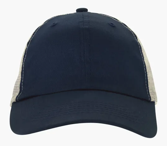 Double Nickle Trucker Meshback Cap, Unstructured Snapback — view 11