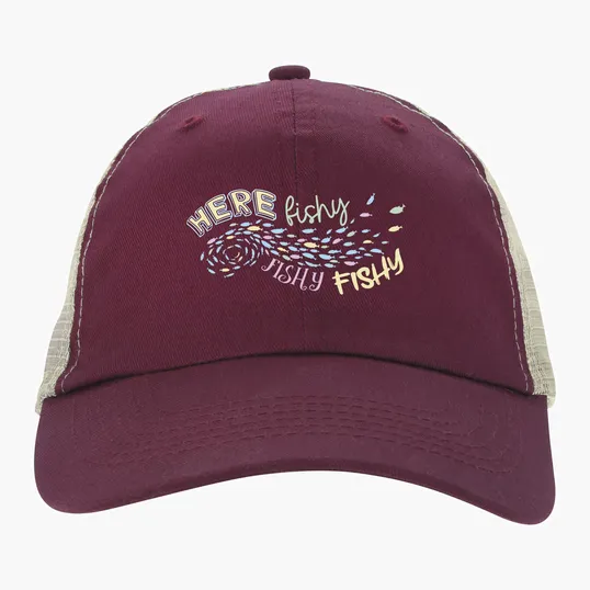 Double Nickle Trucker Meshback Cap, Unstructured Snapback — view 13