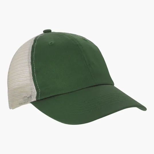 Double Nickle Trucker Meshback Cap, Unstructured Snapback — view 9