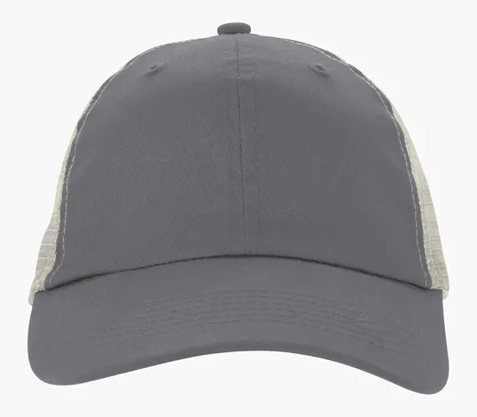 Double Nickle Trucker Meshback Cap, Unstructured Snapback — view 6