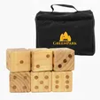 Oversize Wooden Yard Dice Game with Instructions — view 9