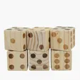 Oversize Wooden Yard Dice Game with Instructions — view 6