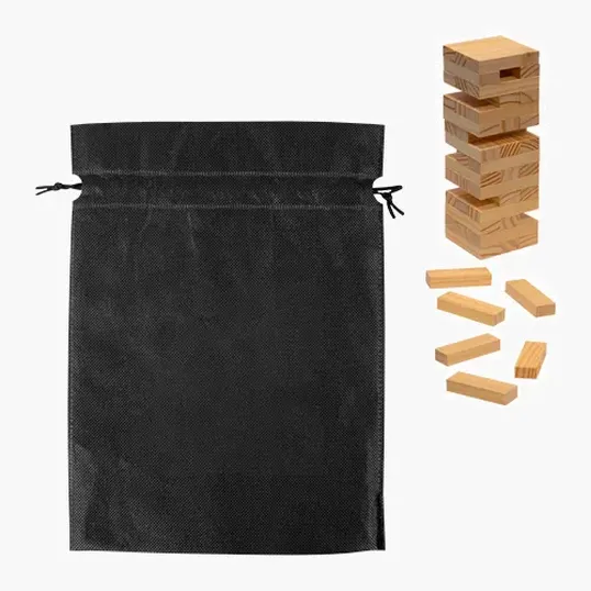 Fun On The Go Games Tumble Tower with 48 Wood Blocks