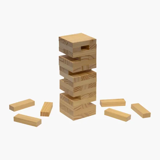 Fun On The Go Games Tumble Tower with 48 Wood Blocks — view 2