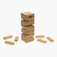 Fun On The Go Games Tumble Tower with 48 Wood Blocks — view 2