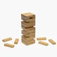 Fun On The Go Games Tumble Tower with 48 Wood Blocks — view 11