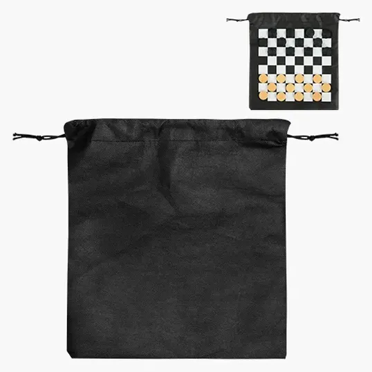 Fun On The Go Games Checkers Travel Set with Wood Checkers