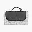 Heathered Fold-Up Blanket with Attached Carry Handle — view 2