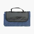 Heathered Fold-Up Blanket with Attached Carry Handle — view 5