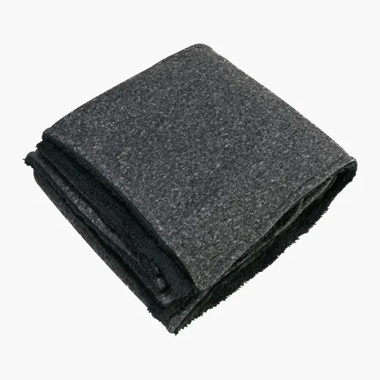 Sherpa-Backed Heathered Blanket — view 2
