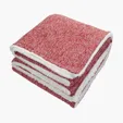 Sherpa-Backed Heathered Blanket — view 5