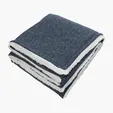Sherpa-Backed Heathered Blanket — view 11