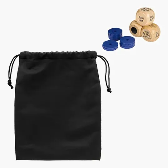 Fun On the Go Games Pass, Pass, Keep Dice Game with Polyester Bag