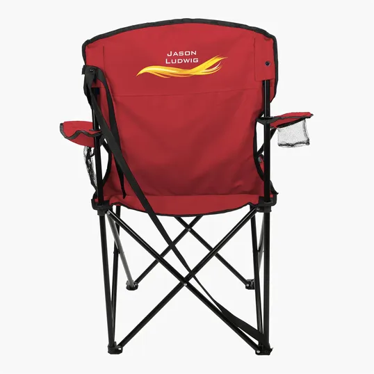 RPET Folding Chair with Carrying Strap and Cup Holder — view 10