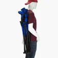 RPET Folding Chair with Carrying Strap and Cup Holder — view 3