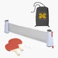 Fun On The Go Portable Table Tennis Game Set with Extendable Net — view 3