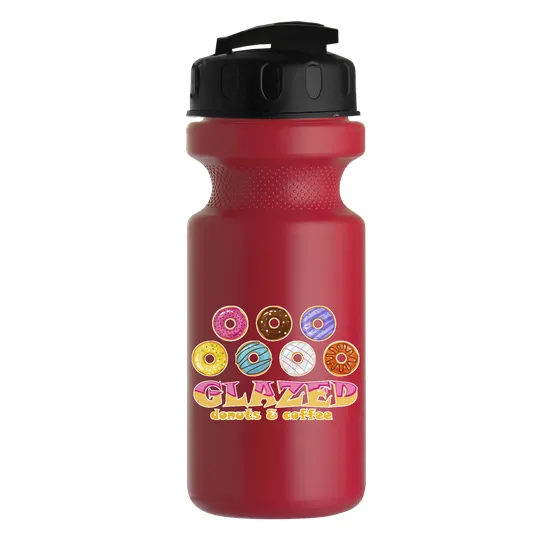 Garyline® Recycled Bike Bottle with Flip-Top Lid, 22 oz. — view 256