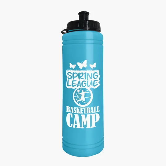Garyline® Slim Line Bottle with Tethered Push-Pull Lid, 25 oz. — view 3