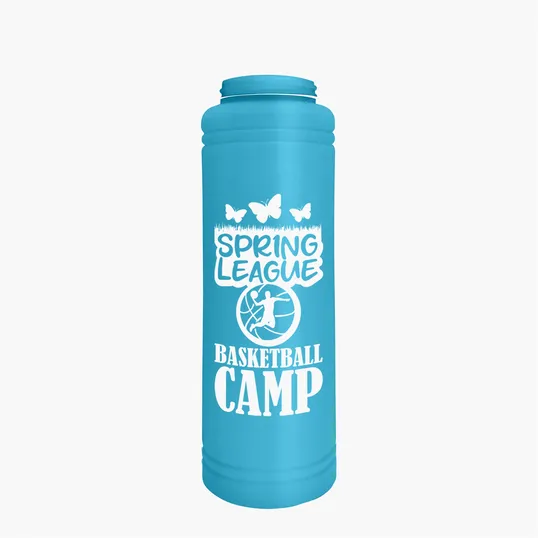 Garyline® Slim Line Bottle with Tethered Push-Pull Lid, 25 oz. — view 6