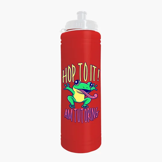 Garyline® Slim Line Bottle with Tethered Push-Pull Lid, 25 oz. — view 9