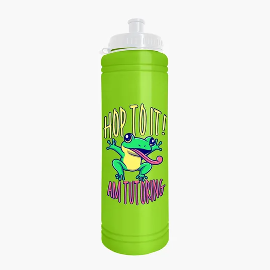 Garyline® Slim Line Bottle with Tethered Push-Pull Lid, 25 oz. — view 8