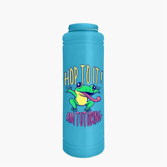 Garyline® Slim Line Bottle with Tethered Push-Pull Lid, 25 oz. — view 7