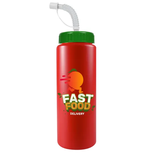 Garyline® Quart Sport Bottle with Straw Lid, 32 oz. — view 84