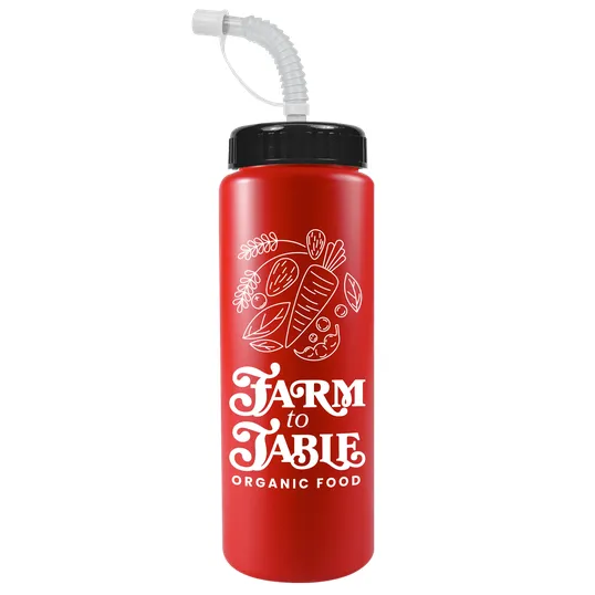 Garyline® Quart Sport Bottle with Straw Lid, 32 oz. — view 81