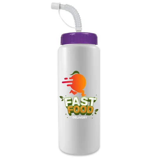 Garyline® Quart Sport Bottle with Straw Lid, 32 oz. — view 63