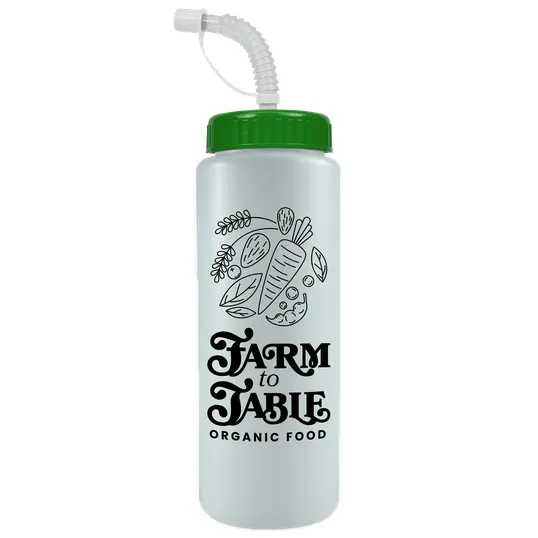 Garyline® Quart Sport Bottle with Straw Lid, 32 oz. — view 77