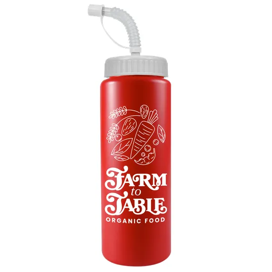 Garyline® Quart Sport Bottle with Straw Lid, 32 oz. — view 68