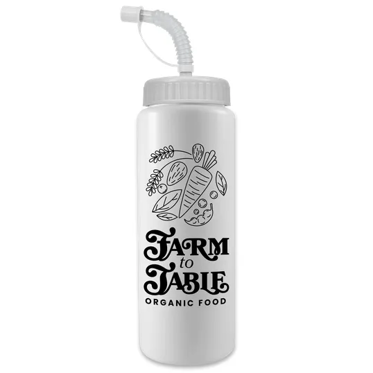 Garyline® Quart Sport Bottle with Straw Lid, 32 oz. — view 72