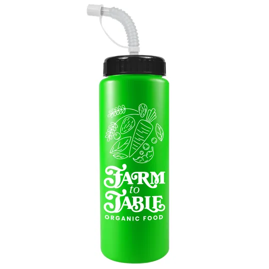 Garyline® Quart Sport Bottle with Straw Lid, 32 oz. — view 92