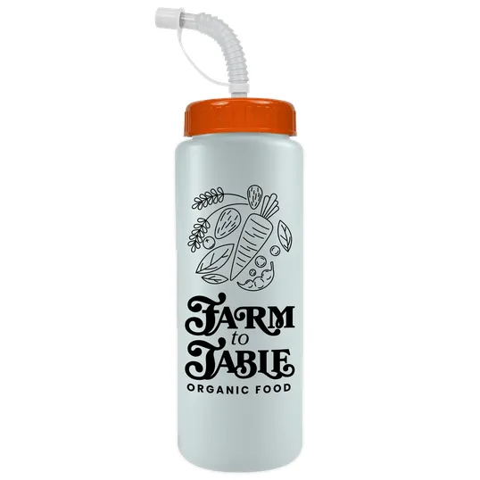 Garyline® Quart Sport Bottle with Straw Lid, 32 oz. — view 78