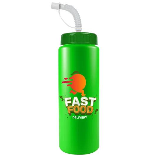 Garyline® Quart Sport Bottle with Straw Lid, 32 oz. — view 95
