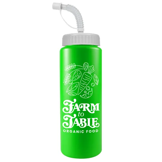 Garyline® Quart Sport Bottle with Straw Lid, 32 oz. — view 66