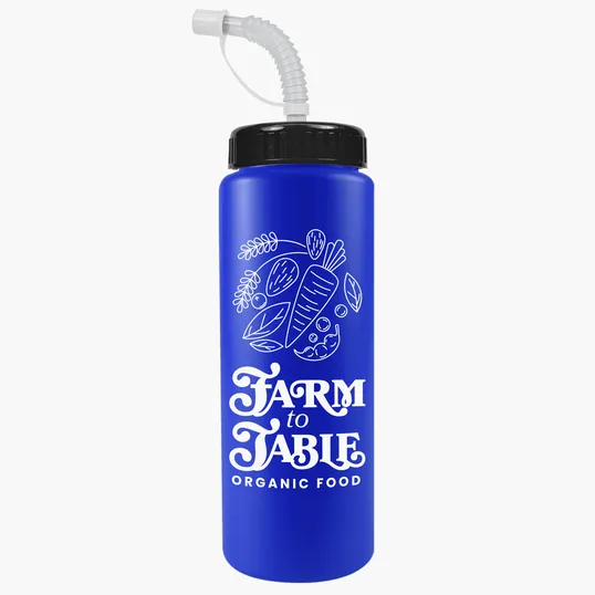Garyline® Quart Sport Bottle with Straw Lid, 32 oz. — view 100