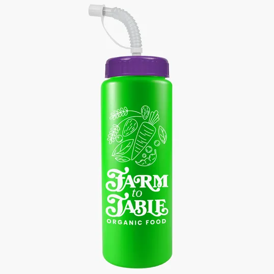 Garyline® Quart Sport Bottle with Straw Lid - 32 oz. — view 112