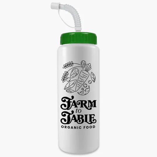 Garyline® Quart Sport Bottle with Straw Lid, 32 oz. — view 108
