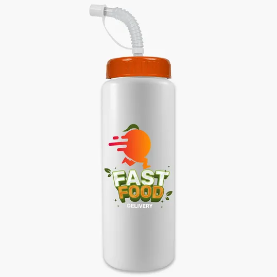 Garyline® Quart Sport Bottle with Straw Lid, 32 oz. — view 111