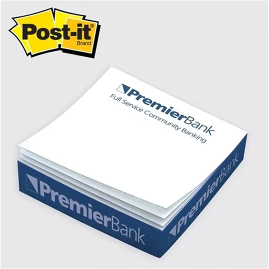 Post-it® Custom Printed Notes Quarter Cube, 4 x 4 x 1 Inches