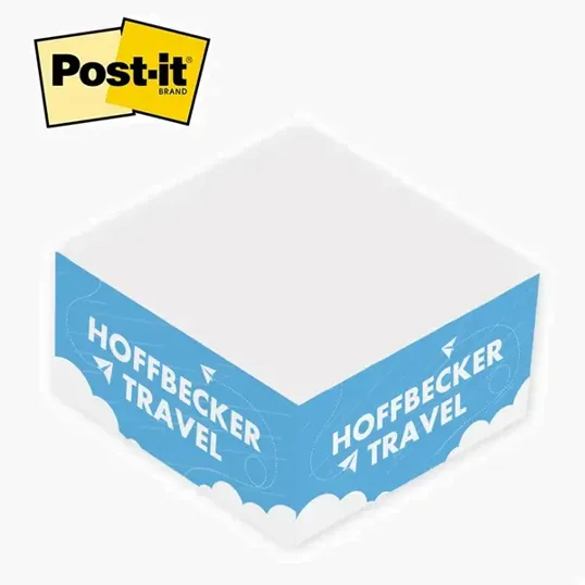 Post-it® Custom Printed Half Cube Adhesive Note Pad — view 3